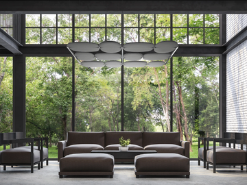 SNOWGEMS CEILING - Fireproof Trevira® CS hanging acoustic panel by Caimi Brevetti - view 3